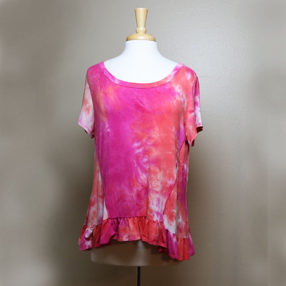 Ava James Tie Dye Swing Top Tunic
